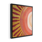 Modern Art Print - Watercolor Sun #1 Framed Canvas Print Gallery Image 2