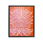 Modern Botanical Art Print - Coral Palm #1 Framed Canvas Print Gallery Image 6