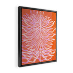 Modern Botanical Art Print - Coral Palm #1 Framed Canvas Print Gallery Image 2