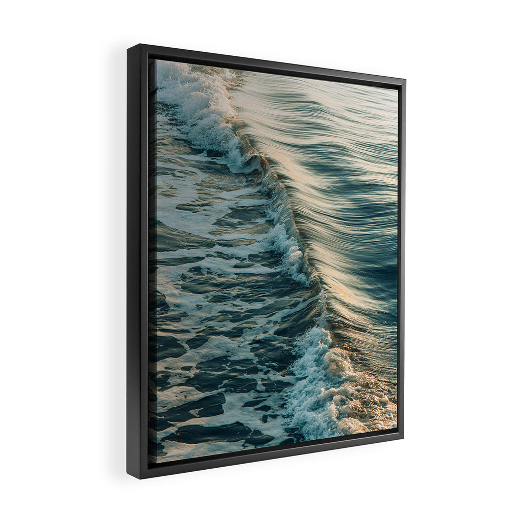 Modern Coastal Photograph - Seascape #1 Framed Canvas Print Gallery Image 2