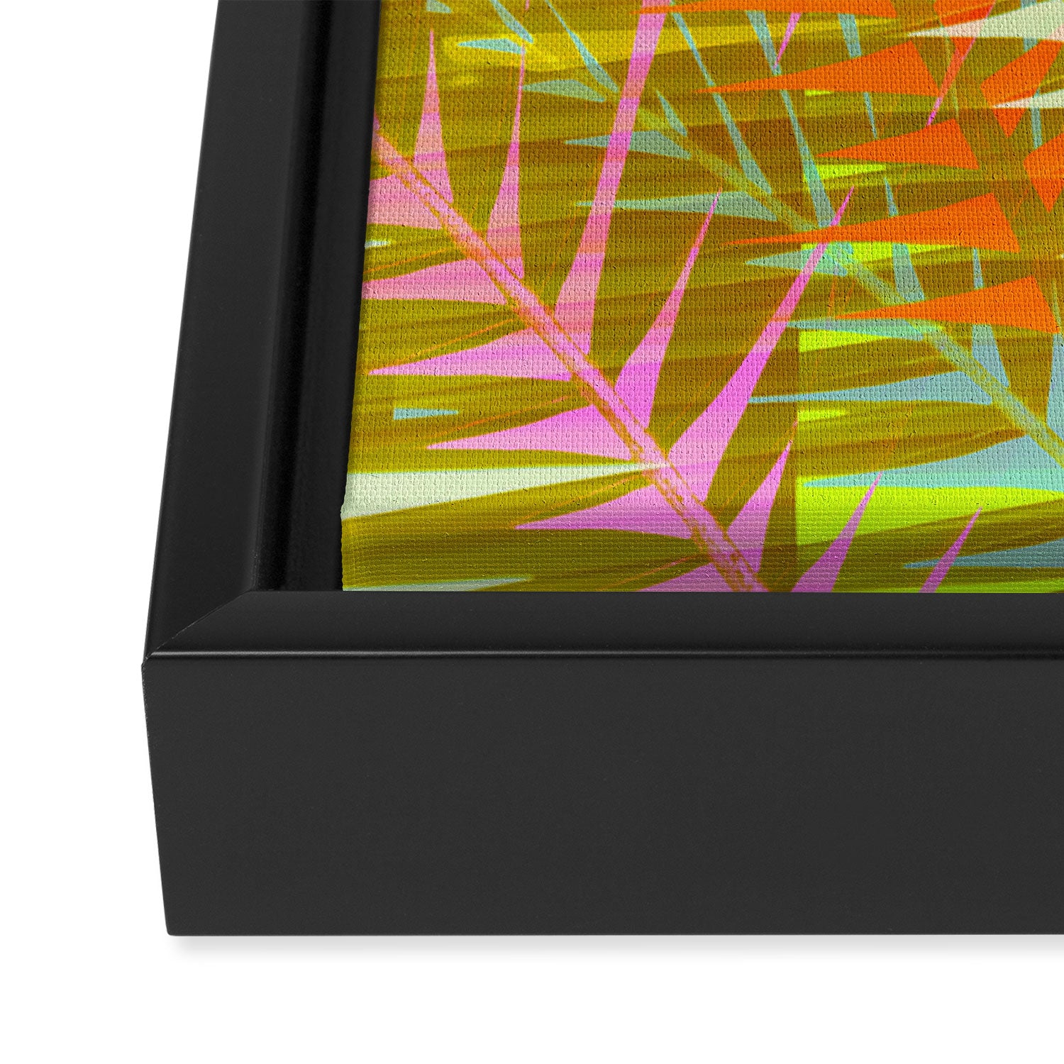 Modern Tropical Print - Sun Burn #4 Framed Canvas Print Gallery Image 3
