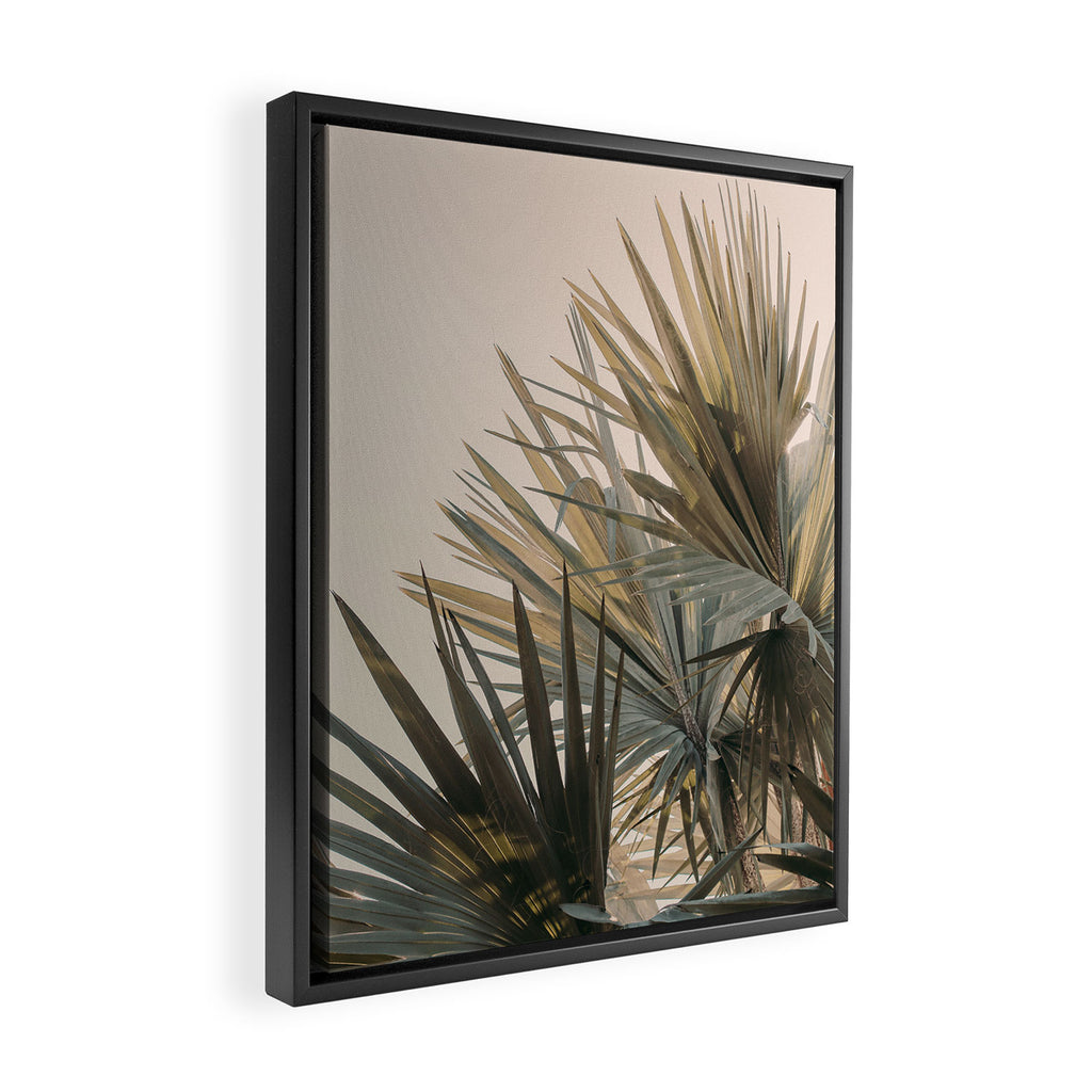 Palm Glow Framed Canvas Print Gallery Image 2