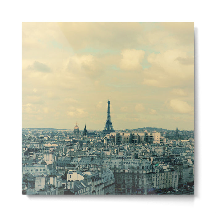 Paris In Blue Metal Print Gallery Image 1