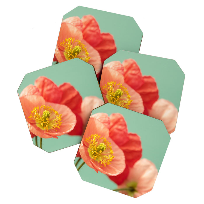Pastel Poppy #1 Coaster Gallery Image 1