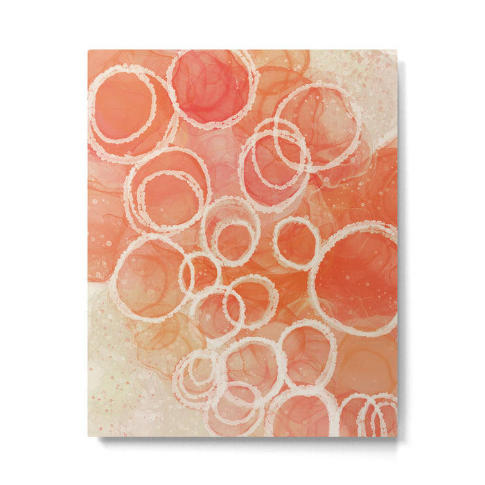 Pink Bubble - Modern Abstract Art Print Metal Print Gallery Image 1