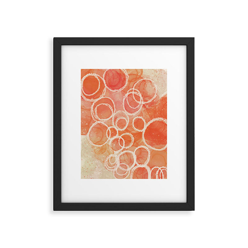 Pink Bubble - Modern Abstract Art Print Framed Art Print Gallery Image 5