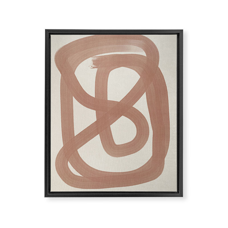 Pink Lines #1 Framed Canvas Print Gallery Image 6