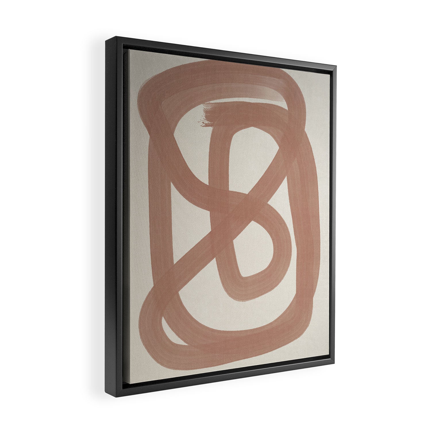 Pink Lines #1 Framed Canvas Print Gallery Image 2