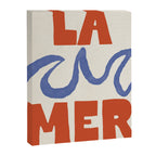 Retro Coastal Art Print - La Mer Canvas Print Gallery Image 8