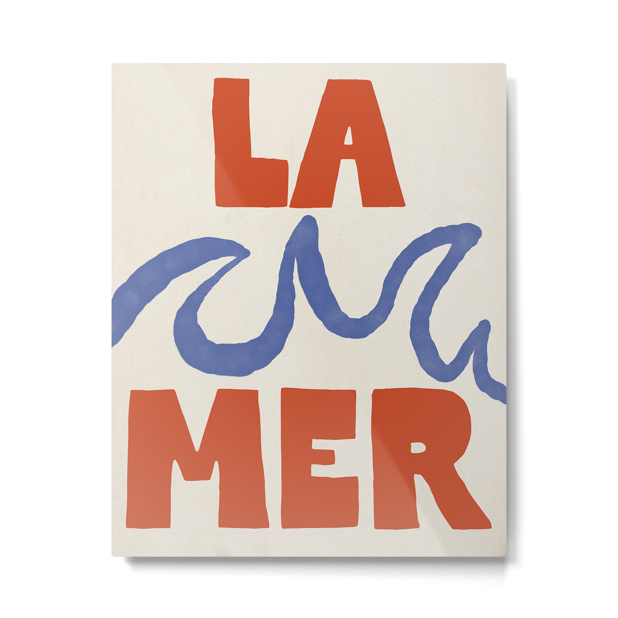 Retro Coastal Art Print - La Mer Metal Print Gallery Image 6