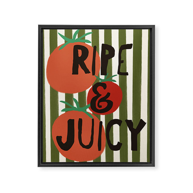 Retro Kitchen Print - Ripe and Juicy Framed Canvas Print Gallery Image 8