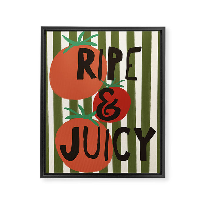 Retro Kitchen Print - Ripe and Juicy Framed Canvas Print Gallery Image 1