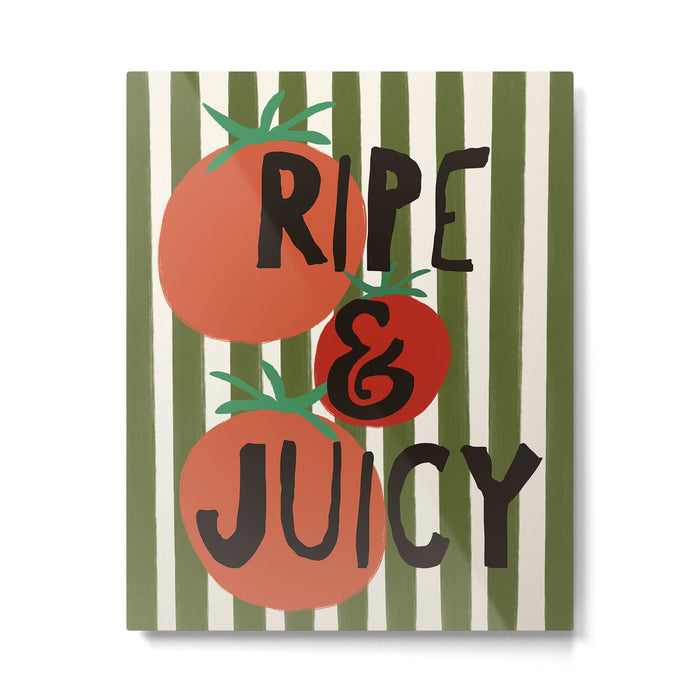 Retro Kitchen Print - Ripe and Juicy Metal Print Gallery Image 1
