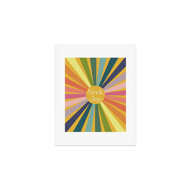 Seek Joy - Retro Inspired Art Print Art Print Gallery Image 1