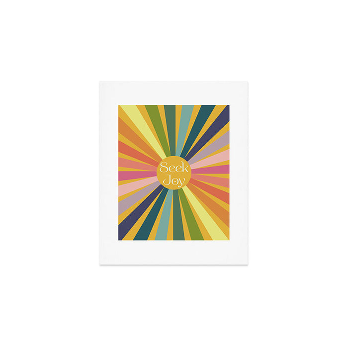 Seek Joy - Retro Inspired Art Print Art Print Gallery Image 1