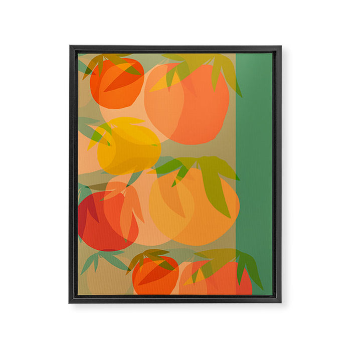 Spring Citrus #1 - Modern Art Print Framed Canvas Print Gallery Image 1