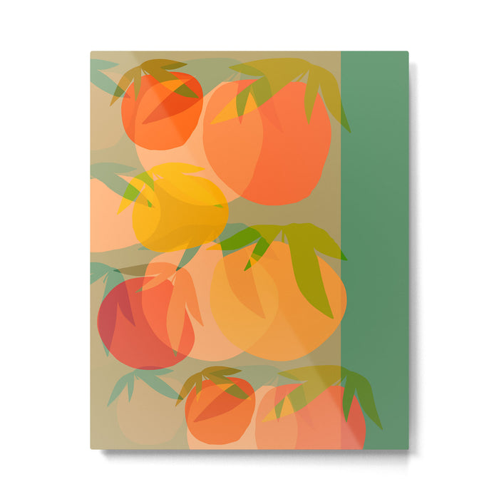 Spring Citrus #1 - Modern Art Print Metal Print Gallery Image 1