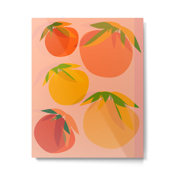 Spring Citrus #3 - Modern Art Print Metal Print Gallery Image 1
