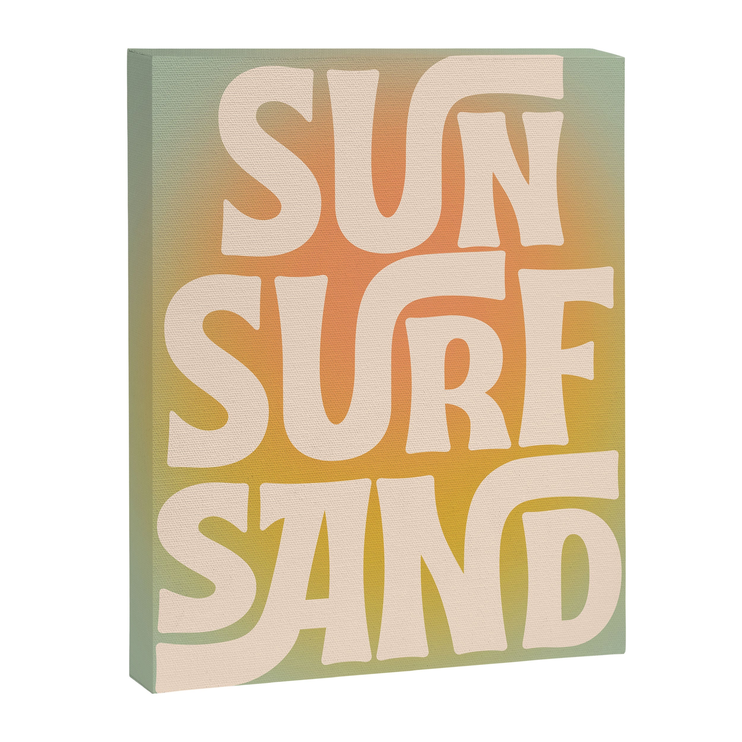 Sun, Surf, Sand - Modern Art Print Canvas Print Gallery Image 6
