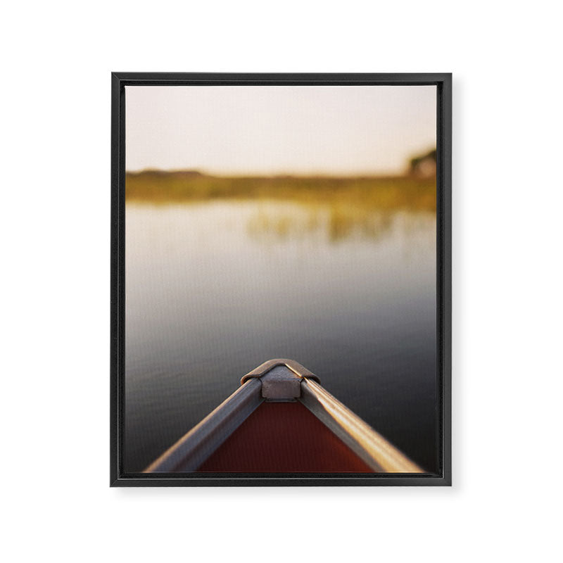 Sunrise Canoe #2 Framed Canvas Print Gallery Image 6