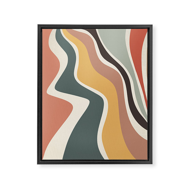 Sway - Modern Abstract Print Framed Canvas Print Gallery Image 8