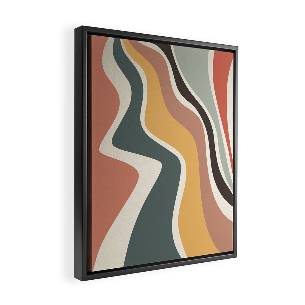 Sway - Modern Abstract Print Framed Canvas Print Gallery Image 2
