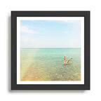 Turquoise Handstand Framed Art Print Gallery Image 1
