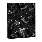 Cosmic Ocean (Black Version) Canvas Print Gallery Image 6