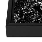 Cosmic Ocean (Black Version) Framed Canvas Print Gallery Image 3