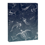 Cosmic Ocean  COLOR GRAD -  turquoise Canvas Print Gallery Image 8