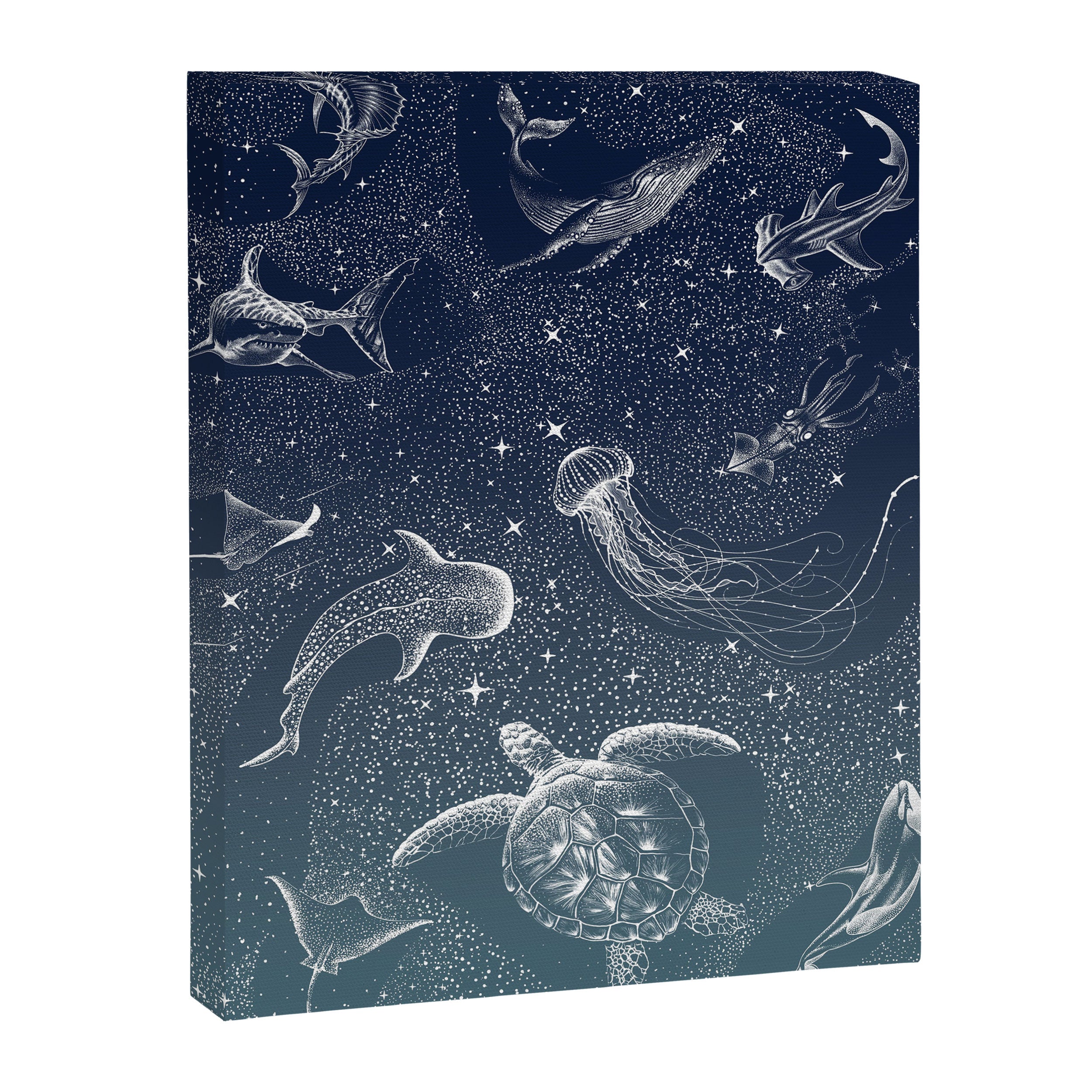 Cosmic Ocean  COLOR GRAD -  turquoise Canvas Print Gallery Image 8