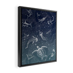 Cosmic Ocean  COLOR GRAD -  turquoise Framed Canvas Print Gallery Image 2