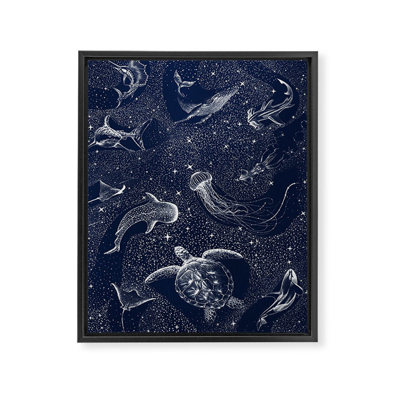 Cosmic Ocean Framed Canvas Print Gallery Image 6