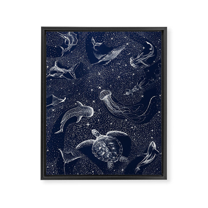 Cosmic Ocean Framed Canvas Print Gallery Image 1