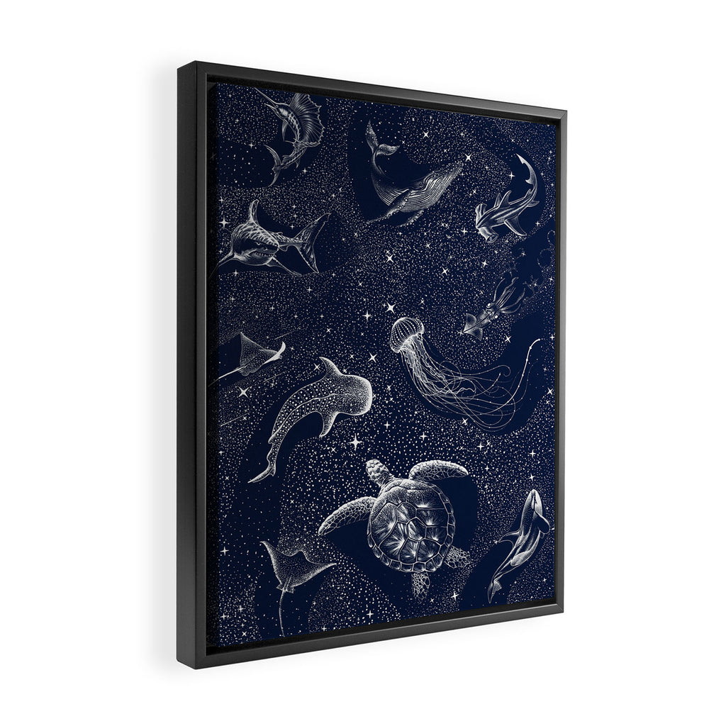 Cosmic Ocean Framed Canvas Print Gallery Image 2