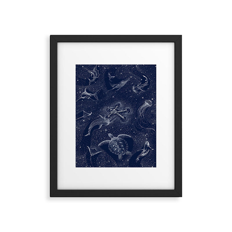 Cosmic Ocean with astronaut Framed Art Print Gallery Image 6