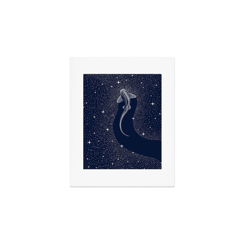 Leopard Shark in Cosmos Art Print Gallery Image 1