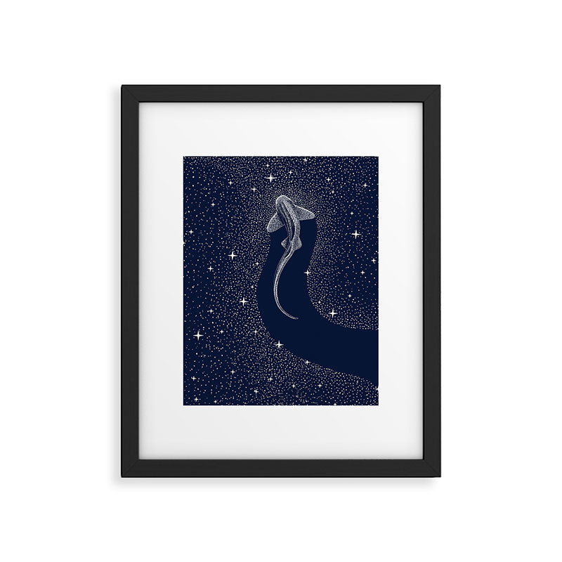 Leopard Shark in Cosmos Framed Art Print Gallery Image 4