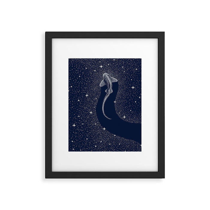 Leopard Shark in Cosmos Framed Art Print Gallery Image 1