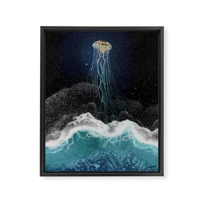 On the edge of the cosmos Framed Canvas Print Gallery Image 1