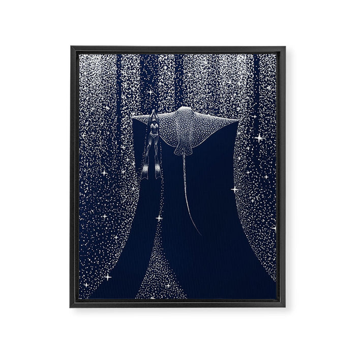 Star Collector And Diver Ver 2.0 Framed Canvas Print Gallery Image 1