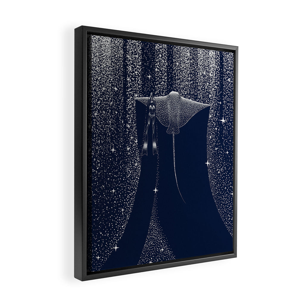Star Collector And Diver Ver 2.0 Framed Canvas Print Gallery Image 2