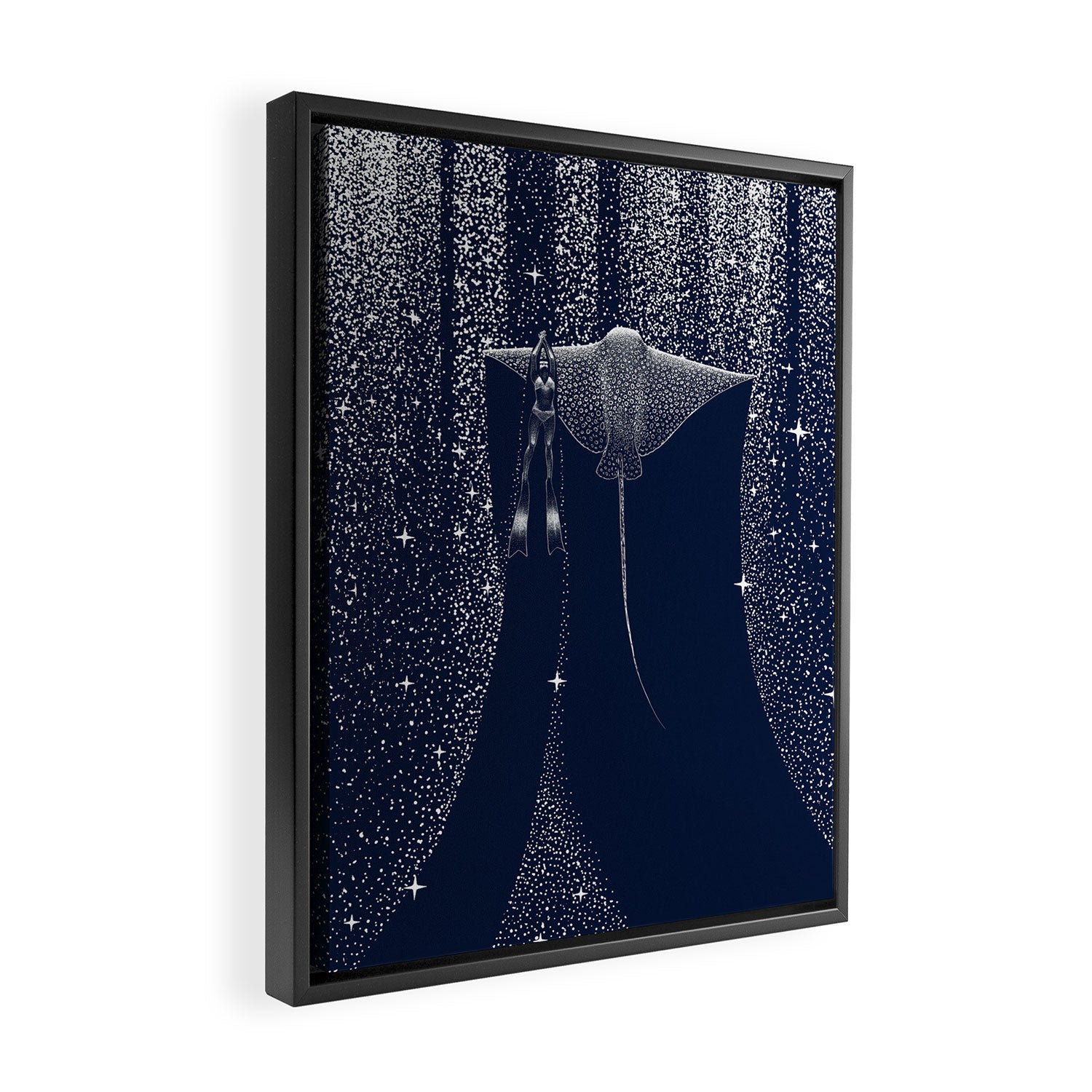 Star Collector And Diver Ver 2.0 Framed Canvas Print Gallery Image 2