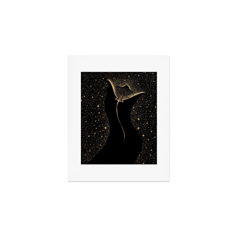 Star Collector Dark GOLD Version Art Print Gallery Image 1