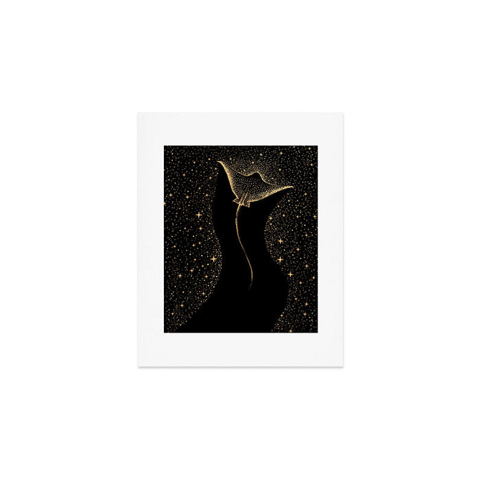 Star Collector Dark GOLD Version Art Print Gallery Image 1