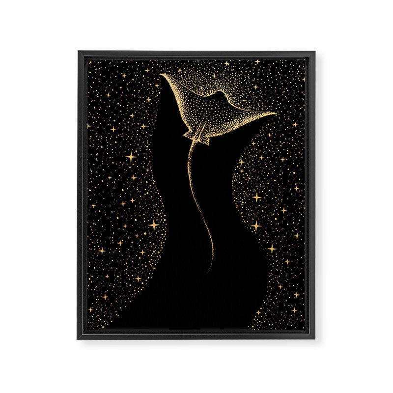 Star Collector Dark GOLD Version Framed Canvas Print Gallery Image 8