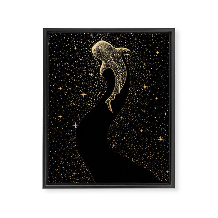 Star Eater Dark GOLD Version Framed Canvas Print Gallery Image 1