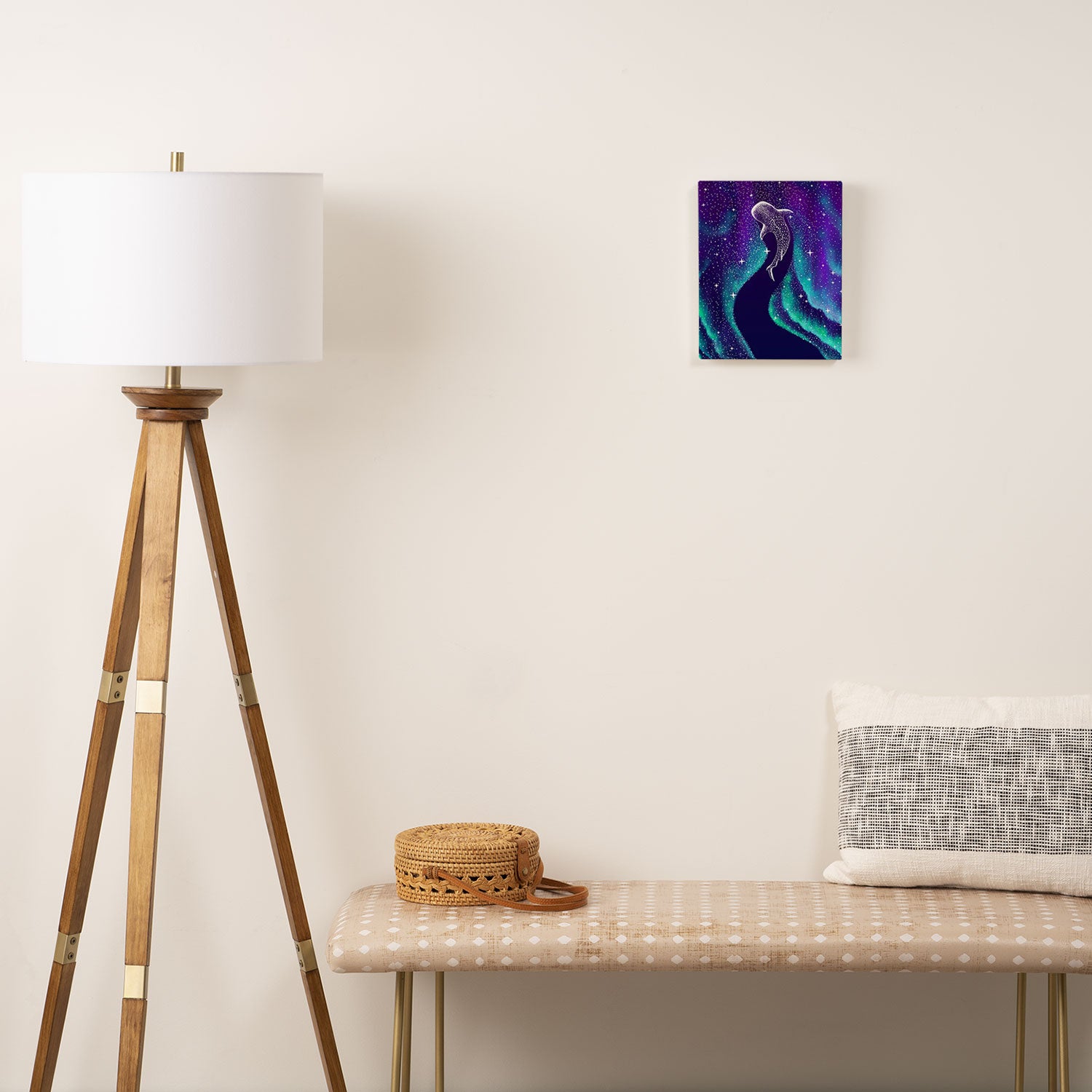 Star eater in northern lights Canvas Print Gallery Image 2