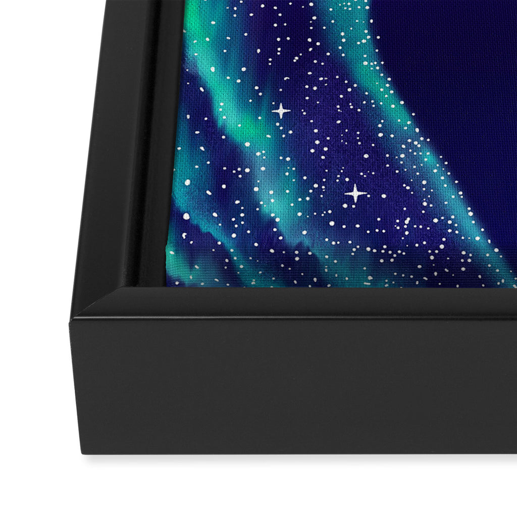 Star eater in northern lights Framed Canvas Print Gallery Image 3