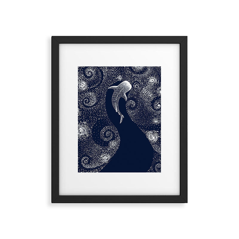 Star eater in Van Gogh style Framed Art Print Gallery Image 4